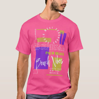 Camiseta Palm Beach Tropical Vibes TShirt