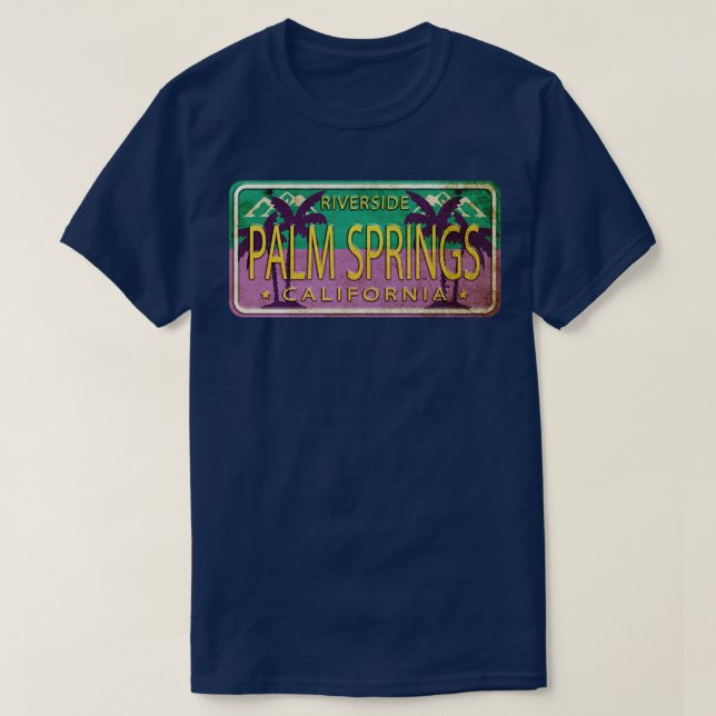 Camiseta Palm Primaveras California USA Palm Trees License  (Frente do Design)