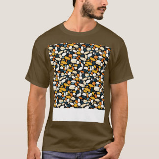 Camiseta Palm Stones Padrões Sem Olhos Praia Pebble Gemston