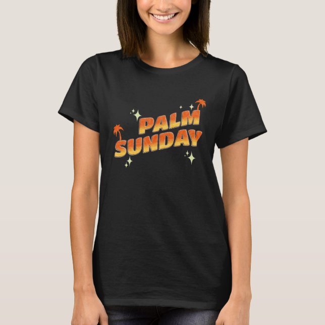 Camiseta Palm Sunday church religion holiday god catholic C (Frente)
