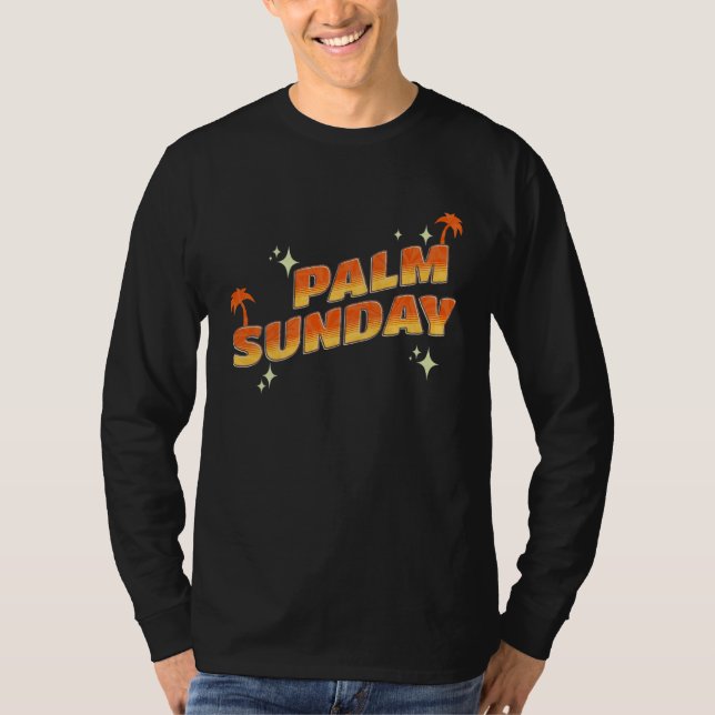 Camiseta Palm Sunday church religion holiday god catholic C (Frente)