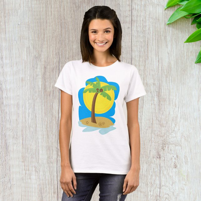 Camiseta Palm Tree Beach (Criador carregado)