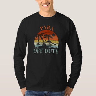 Camiseta Palm Tree Beach Sunset Retro Para Férias De Verão