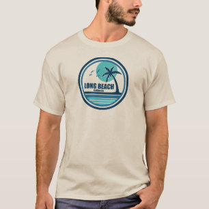 Camiseta Palm-Tree Birds da Califórnia em Long Beach