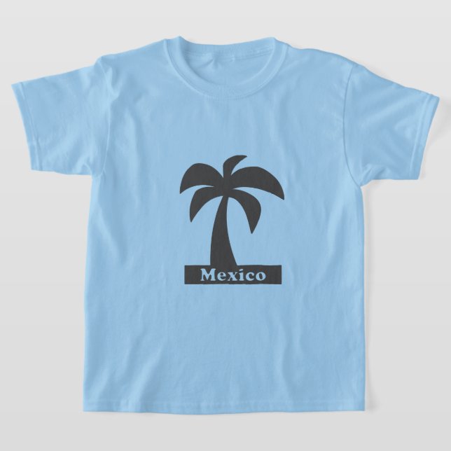Camiseta Palm Tree (México Férias) - Camisa-T Básica Para C (Postura )