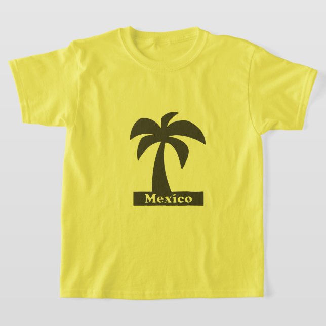 Camiseta Palm Tree (México Férias) - Camisa-T Básica Para C (Postura )