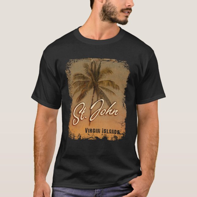 Camiseta PALM TREE Ruas John Virgin Islands (Frente)
