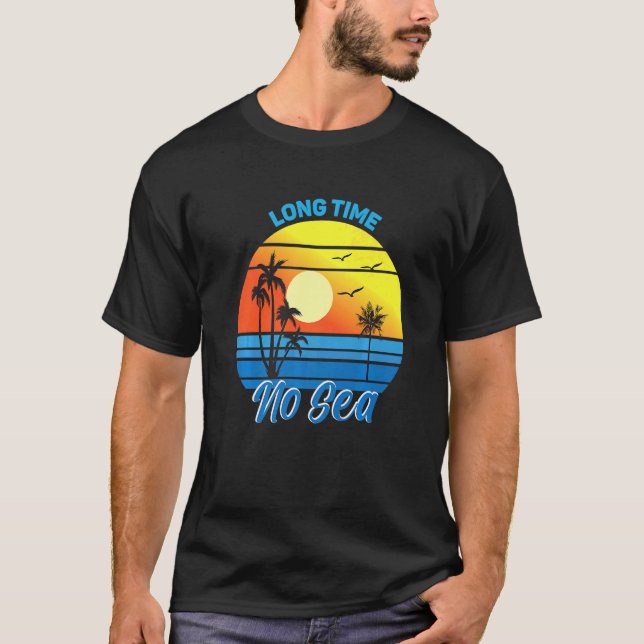 Camiseta Palm Tree Sea Long Tempo No Sea (Frente)