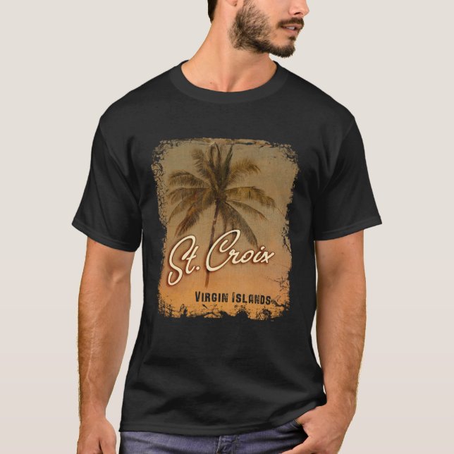 Camiseta PALM TREE St Croix Virgin Islands (Frente)