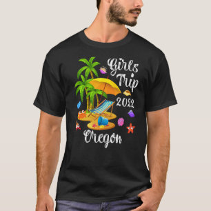 Camiseta Palm Tree Summer Vacation Girls Trip 2022 Oregon B