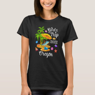 Camiseta Palm Tree Summer Vacation Girls Trip 2022 Oregon B