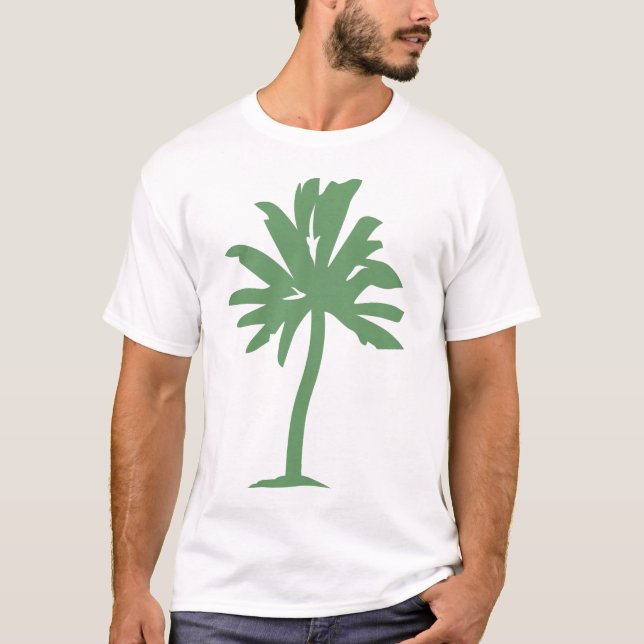Camiseta Palm Tree - Verde do Exército (Frente)