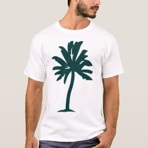 Camiseta Palm Tree - Verde escuro