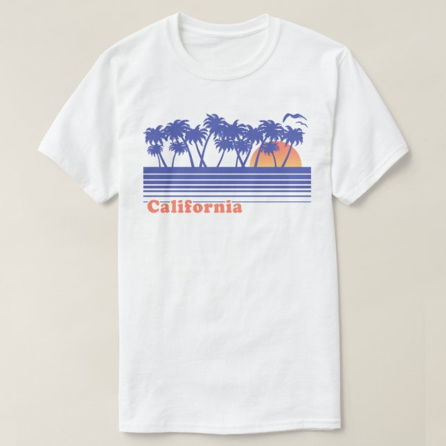 Camiseta Palm Trees da Califórnia (Frente do Design)