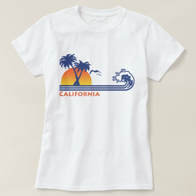 Camiseta Palm Trees da Califórnia (Frente do Design)