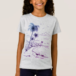 Camiseta Palm Trees e Sandpiper Beach Life T-Shirt