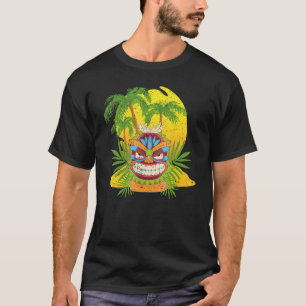 Camiseta Palm Trees Polinésia Totem Tiki Mask Havaiana Sta