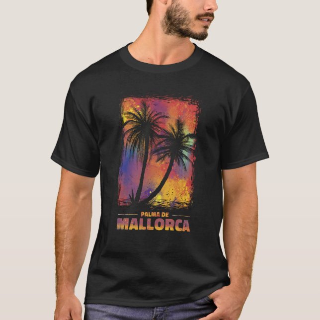 Camiseta Palma de Mallorca Retro Paradise (Frente)