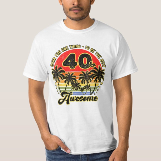 Camiseta Palma De Sol Com 40 Anos De Idade (Frente)