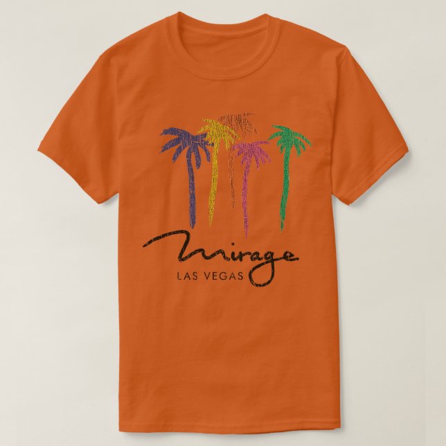 Camiseta Palmas Arco-Íris Mirage 1989 (Frente do Design)