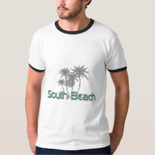 Camiseta Palmas de Cinzas de South Beach Miami e Sun