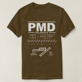 Camiseta Palmdale. Estação de USAF do Aeroporto 42 PMD T-Sh