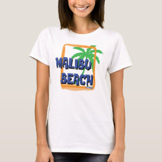 Camiseta Palmeira da praia de Malibu