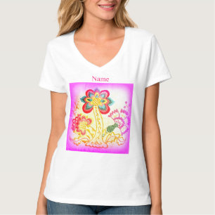 Camiseta palmeira hippie psíquica do rancho