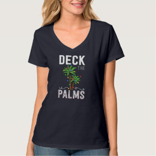 Camiseta Palmeira Tropical de Natal Do Havaí