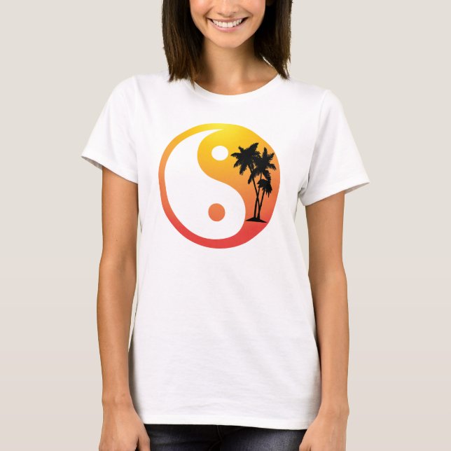 Camiseta Palmeiras ao Sunset Yin Yang (Frente)