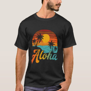 Camiseta Palmeiras de Praia Aloha Havaí Férias em Família