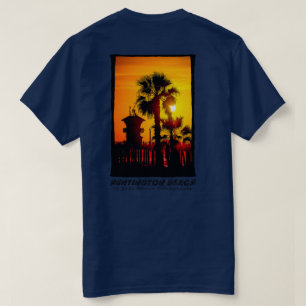 Camiseta Palmeiras do Pôr do Sol em Huntington Beach