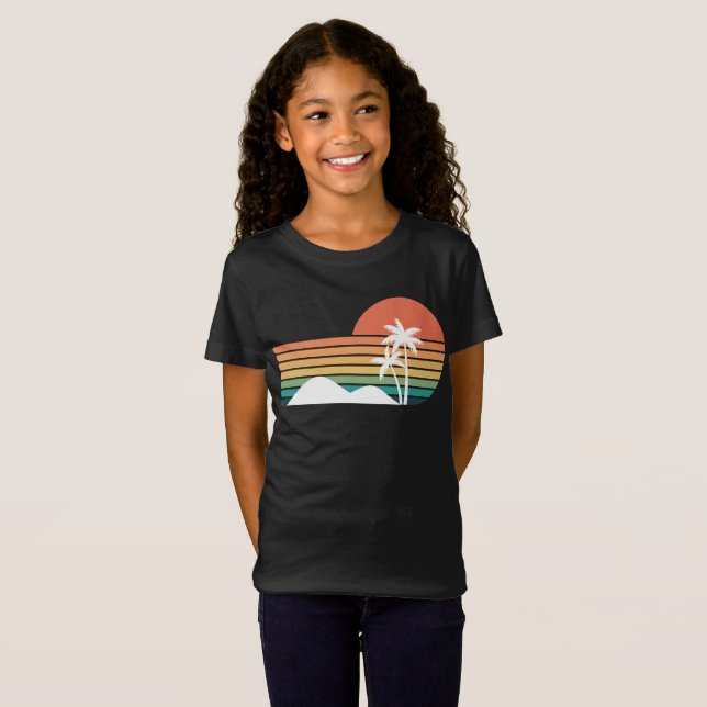 Camiseta Palmeiras no pôr do sol, Legal Beach design (Frente Completa)