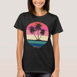 Camiseta Palmeiras Retro Pôr do Sol Praia Junipero
