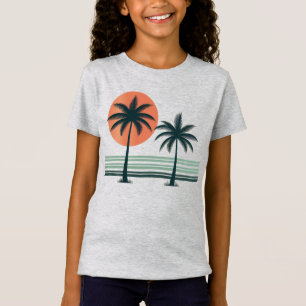 Camiseta Palmeiras tropicais retrô/vintage