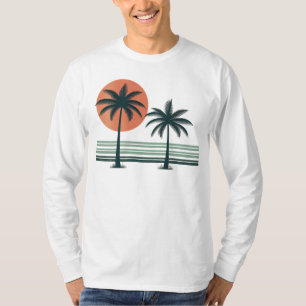Camiseta Palmeiras tropicais retrô/vintage