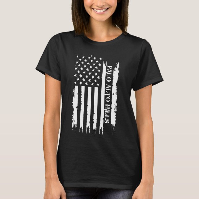 Camiseta Palo Alto Colinas Estados Unidos se afundando com  (Frente)