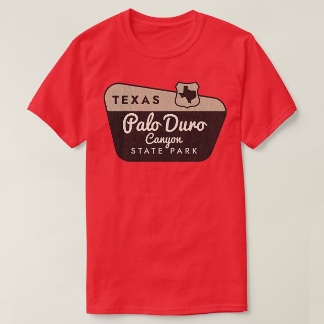 Camiseta Palo Duro Canyon State Park Texas - Sinal de boas- (Frente do Design)