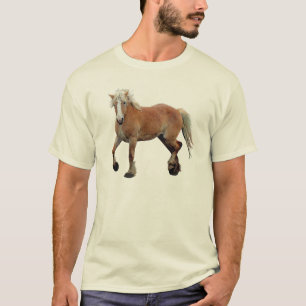 Camiseta Palomino Belga Rascunho de Cavalo Roupa