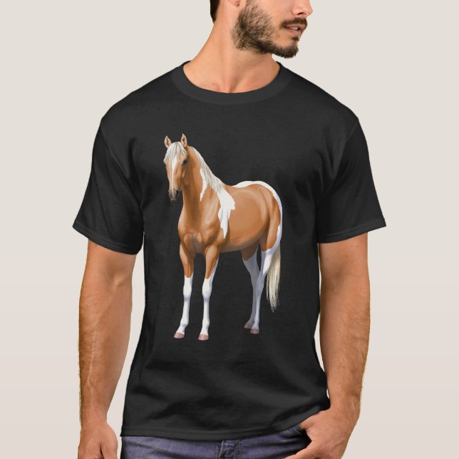 Camiseta Palomino Pinto Quarter Horse Paint Stallion (Frente)