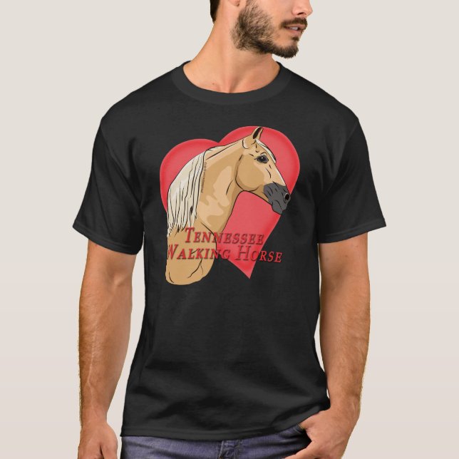 Camiseta Palomino Tennessee Walking Horse Heart (Frente)
