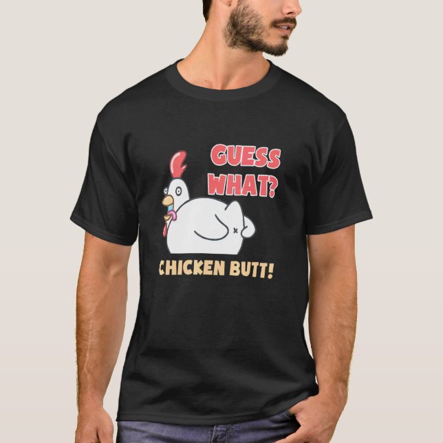 Camiseta Palpite de Frango O Que Bunda de Frango Frango (Frente)