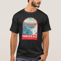 Pamukkale Turkey Viagem Art Vintage