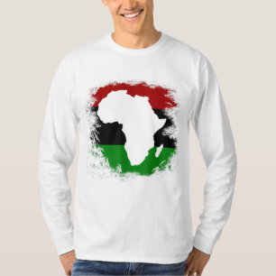 Camiseta Pan-Africa Flag African Continent Map Pan-Africa U