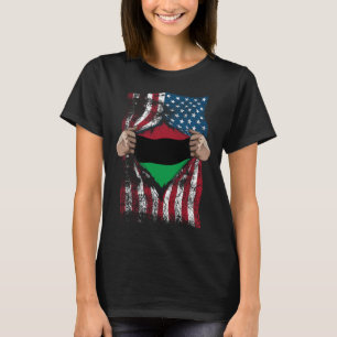 Camiseta Pan African Unia Flag Leal Afro-americanos Usa Gif