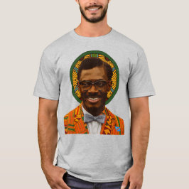 Camiseta Pan-Africana Patrice Lumumba moda Kente