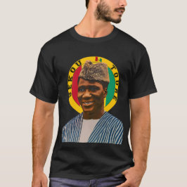 Camiseta Pan-Africana Sékou Touré Preto história t