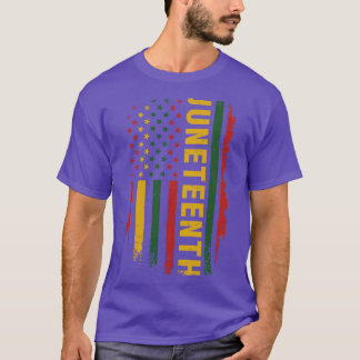 Camiseta Pan africano americano para celebrar o Junet