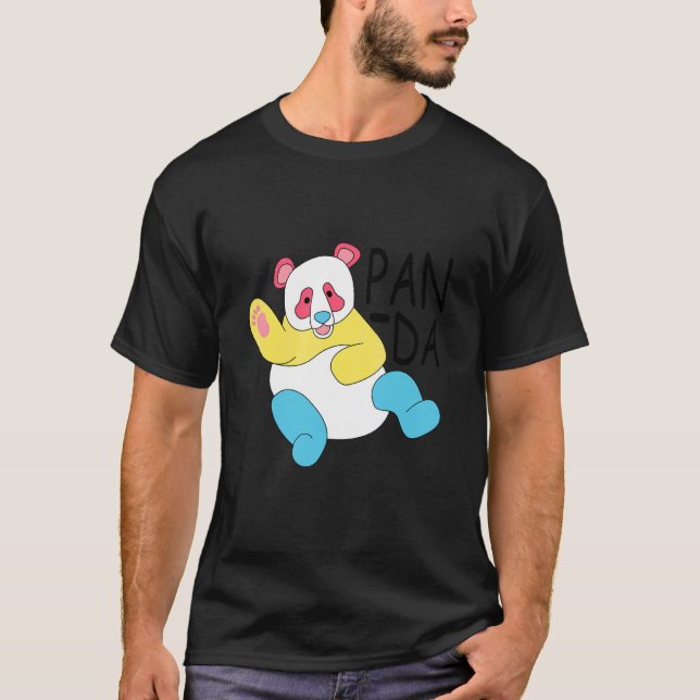 Camiseta Pan Da Panda Pansexualidade Pan Pride Lgbtq (Frente)