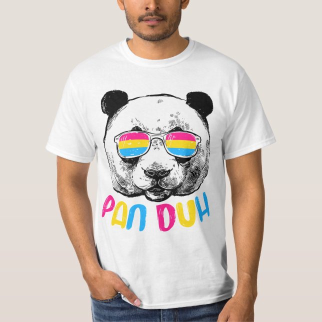 Camiseta Pan Duh Pansexual Pride Flag LGBTQ (Frente)